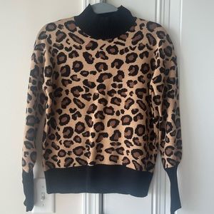 New Rachel Zoe leopard print sweater